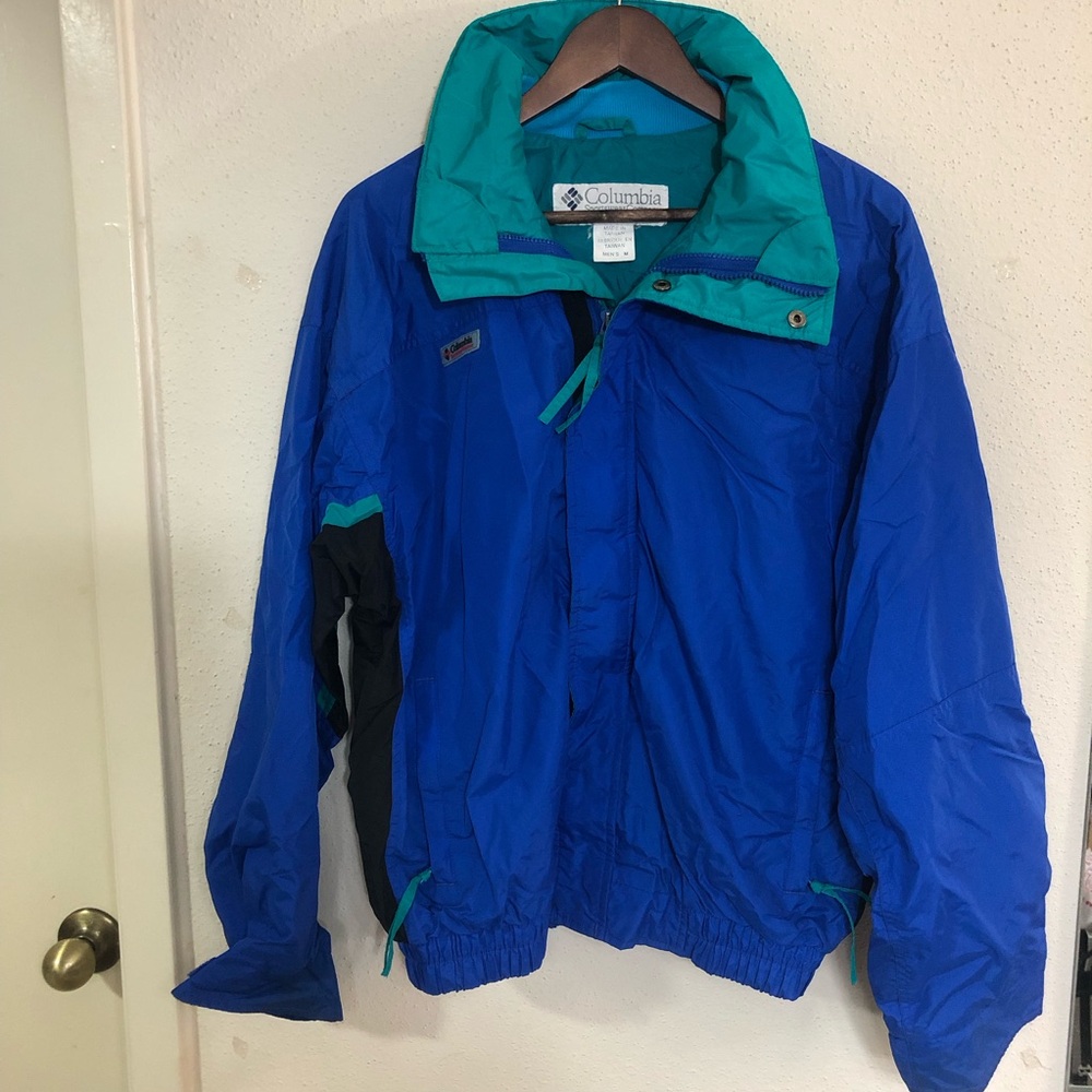 Columbia Sportswear Bugaboo Size M Blue Full Zip Outdoor men’s  Ski Jacket Y2K
